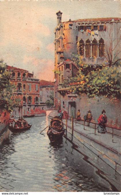 A655 Italy Venezia Venice Rio delle Maravegie vintage postcard