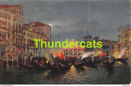 CPA VENISE VENEZIA VENICE ILLUSTRATEUR AQUARELLE CANAL GRANDE SERENATE