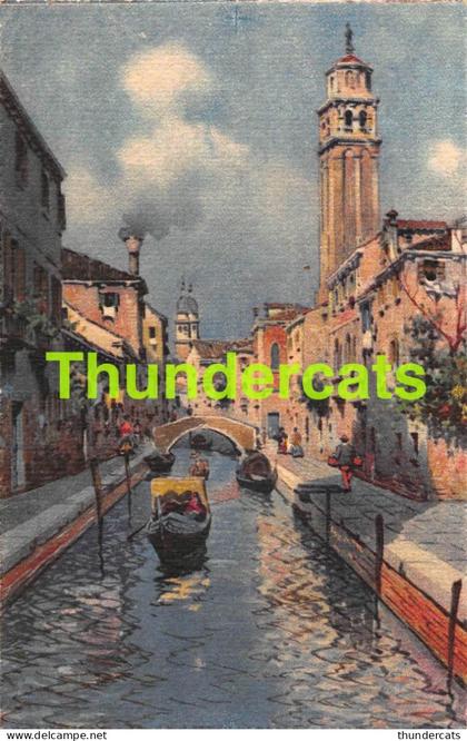 CPA VENISE VENEZIA VENICE ILLUSTRATEUR AQUARELLE RIO DEL CARMINE