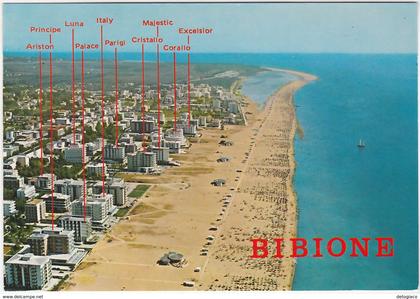 LIDO DI BIBIONE DALL'AEREO - VENEZIA - HOTELS VARI -12558-