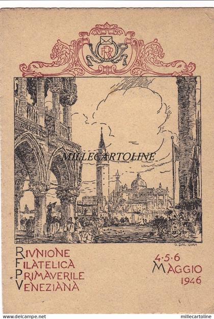 VENEZIA: Riunione Filatelica Primaverile Veneziana  1946 con annullo