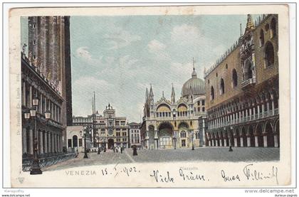 Venezia Venice old postcard travelled 1902 to Karlovac bb160222