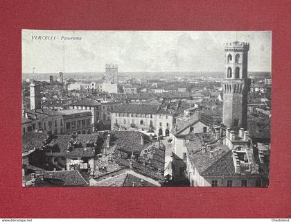 Cartolina - Vercelli - Panorama - 1940