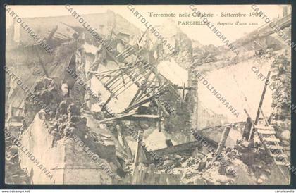 Vibo Valentia Parghelia Terremoto cartolina ZB2748