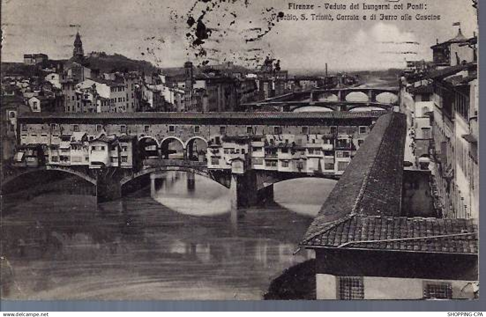 Italie - Firenze - Veduta dei Lungari col Ponti