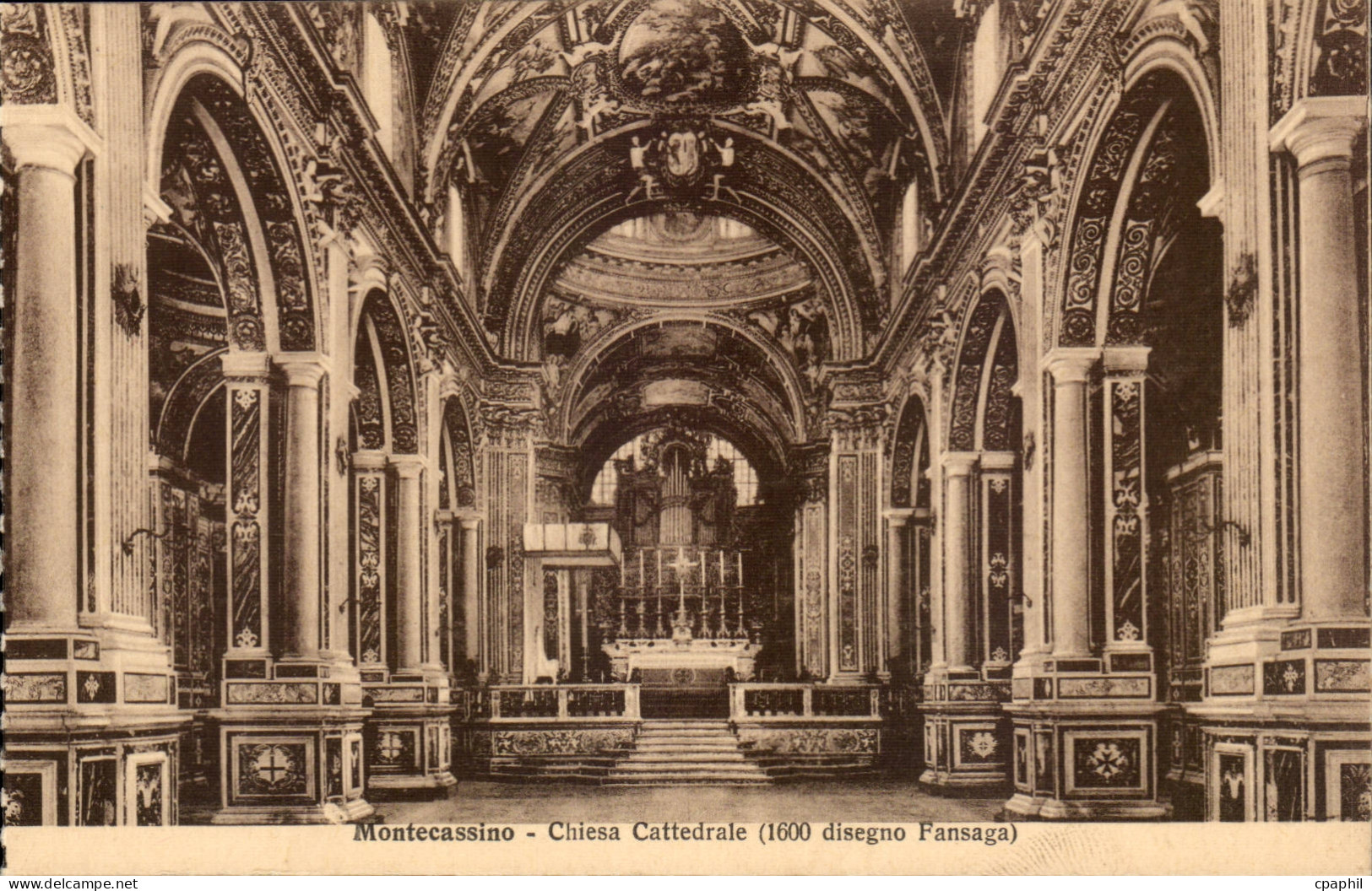 Italie Italia Badia di Montecassino CPA Chiesa cattedrale