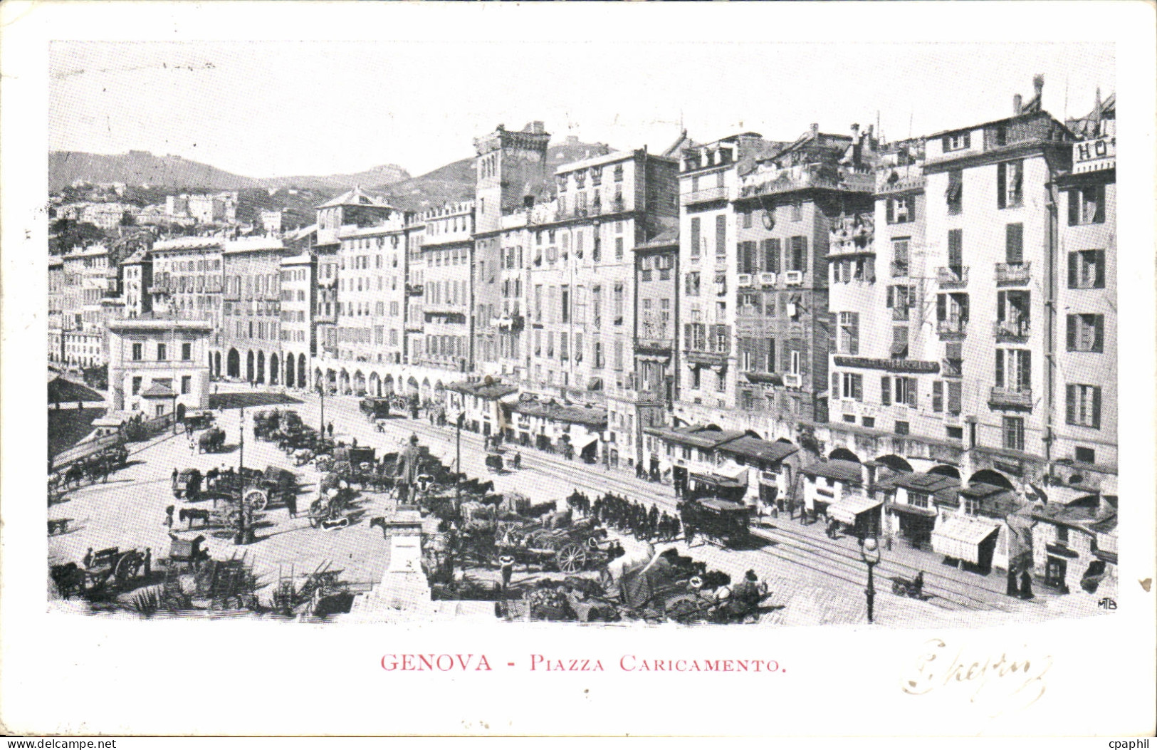 Italie - Italia - Genova - Genoa - Piazza Caricamento - CPA