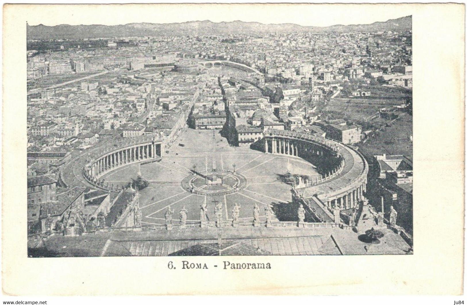 Italie - Italia - Rome - Roma - Panorama - Carte postale vierge