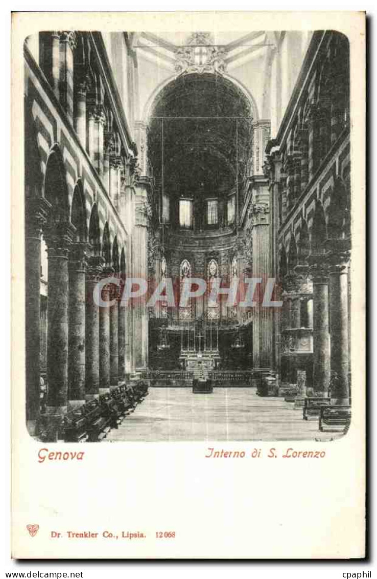 Italie Italie CPA Genova Interno di S LORenzo