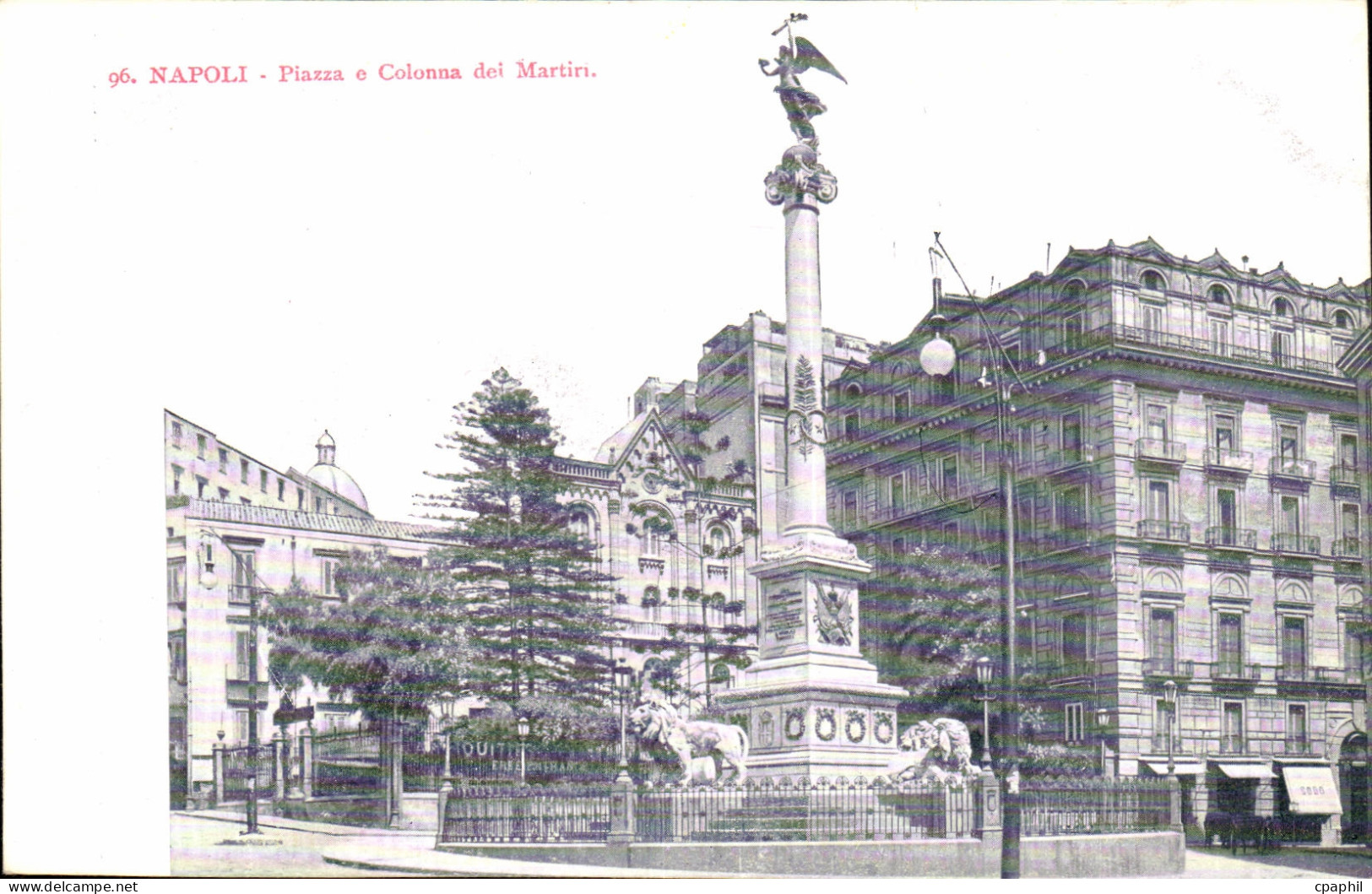 Italie - Italy - Napoli - Naples - Piazza e Colonna del Martiri- CPA