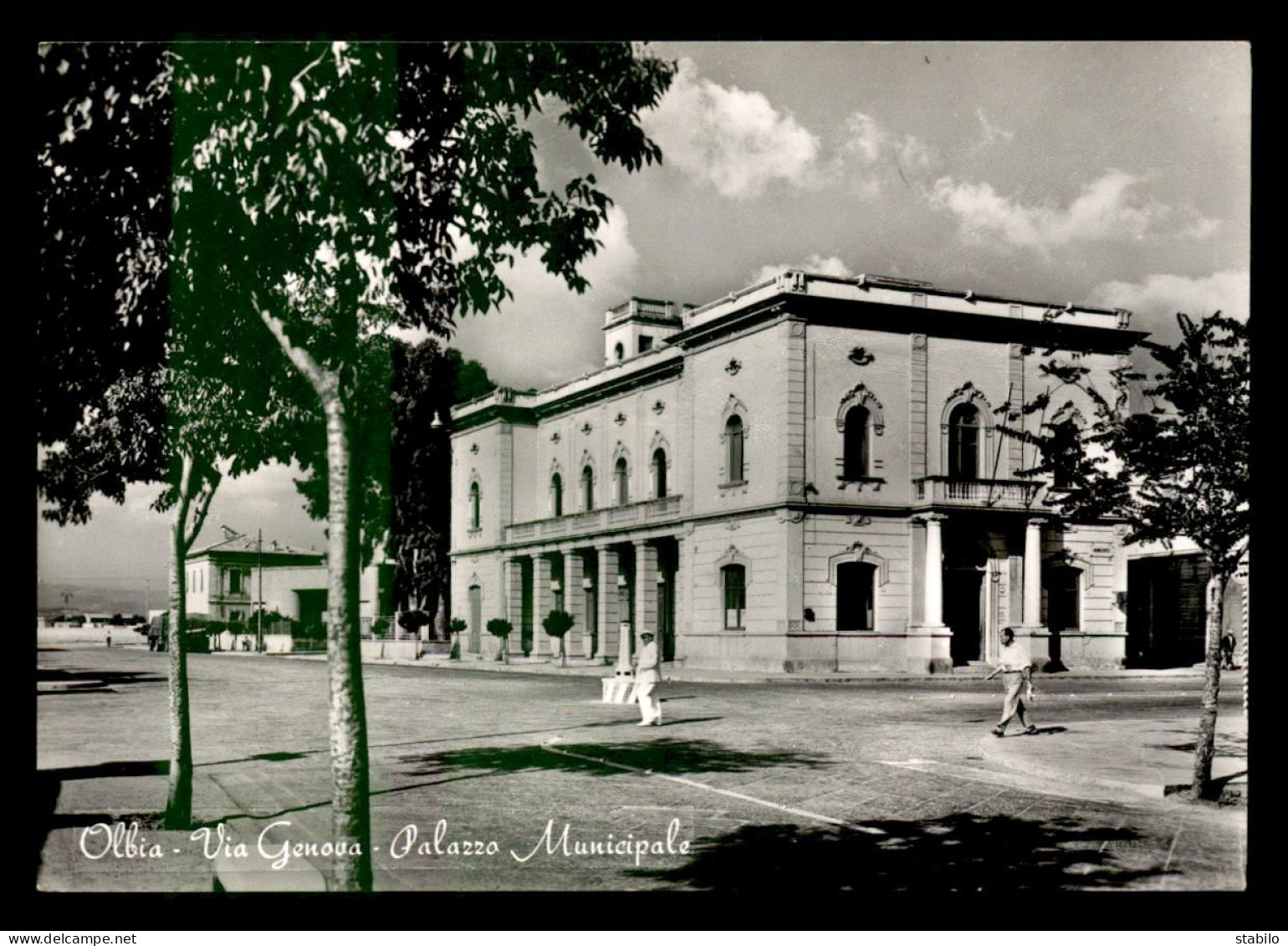 ITALIE - OLBIA - VIA GENOVA - PALAZZO MUNICIPALE