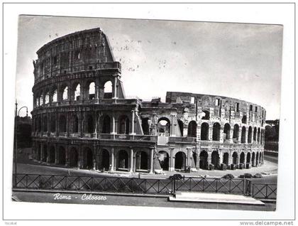 cp , Italie  , Roma ,  ROME , ROM , Colisée , Colosseum , Kolosseum , voyagée 1957