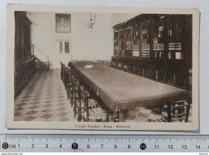 I121134 Cartolina - Roma - Colegio Espanol - Biblioteca