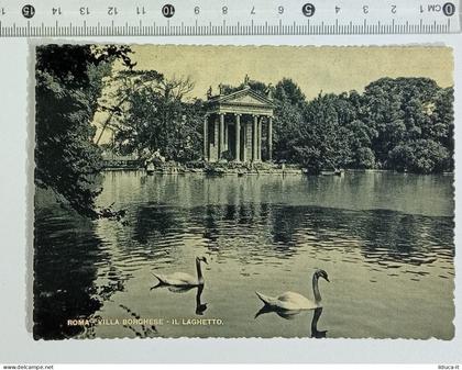 42754 2568 Cartolina - Roma Villa Borghese Laghetto