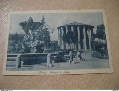 ROMA Templo di Vesta postcard slight folded ITALY Italia