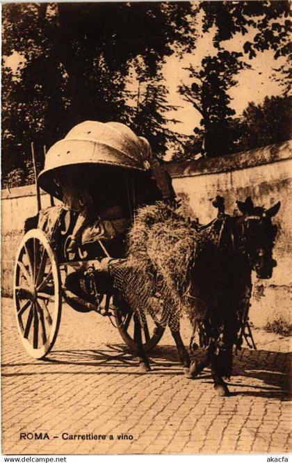 CPA ROMA Carrettiere a vino ITALY (552763)