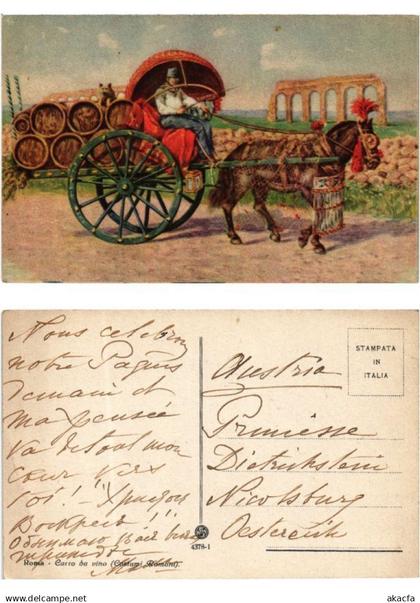 CPA ROMA Carro da vino ITALY (551108)
