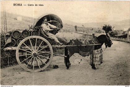 CPA Roma Carro de vino ITALY (592304)
