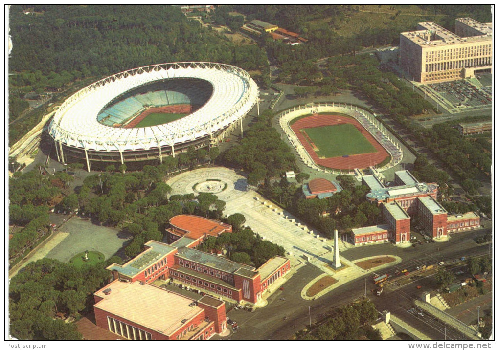 Italie - Rome - stade - vue aérienne