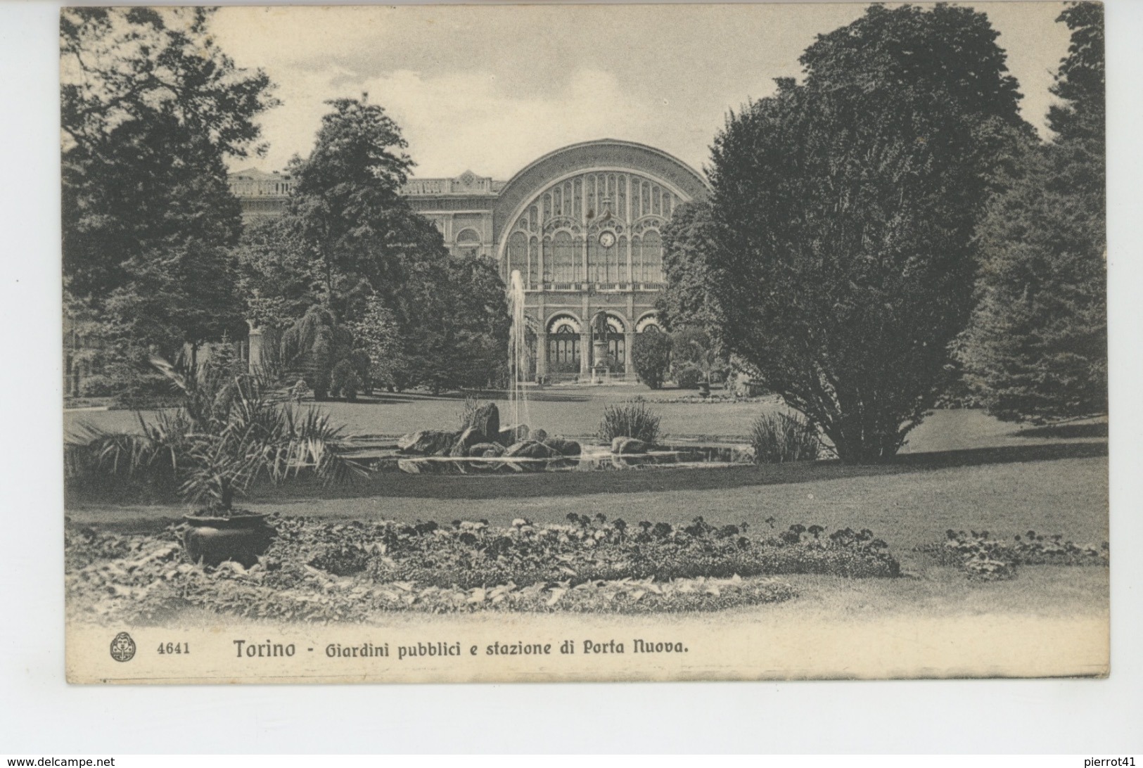 ITALIE - TORINO - Giardini pubblici e stazione di Porta Nuova