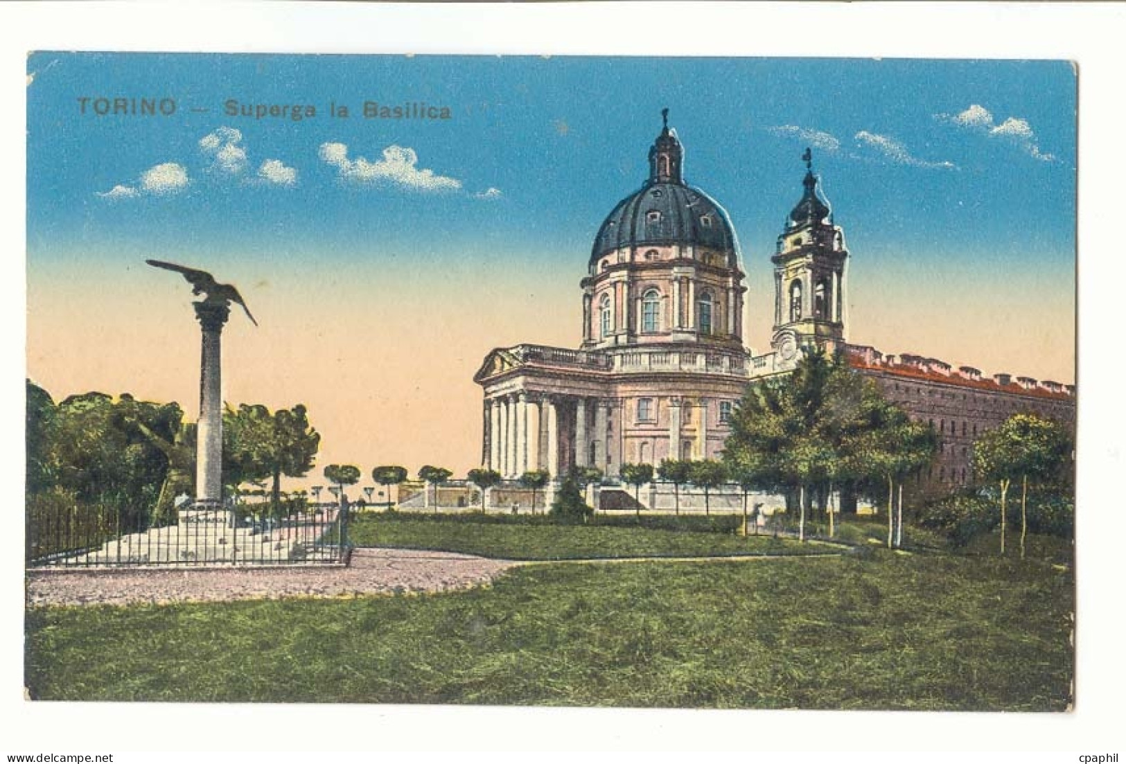 italie torino turin CPA Superga la Baislica