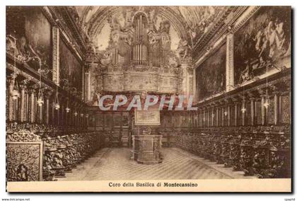 Italie Italia Badia di Montecassino CPA Coro della basilica di Montecassino
