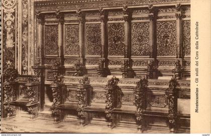 Italie Italia Badia di Montecassino CPA Gli stalli del coro della cattedrale