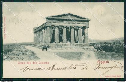 Agrigento Girgenti cartolina XB1607