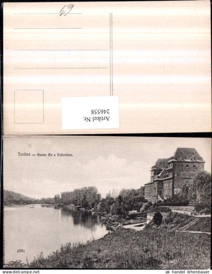 246558,Torino Turin Fiume Po e Valentino Schloss