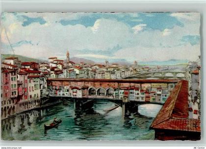 50100 Firenze Lithographie Veduta dei Ponti - 11104236