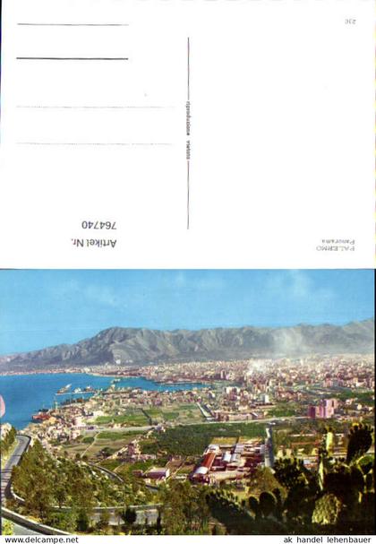 764740 Palermo Panorama Palermo Italy