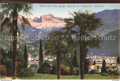 Bolzano Motivo di Gries presso Bolzano col Catinaccio