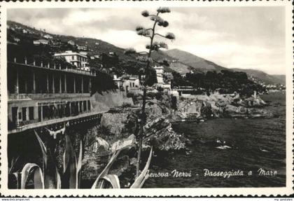 Genova Genua Liguria Genova Nervi Passeggiata Mare