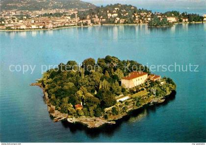 Isola Madre Lago Maggiore e Verbania dall aereo Lago Maggiore