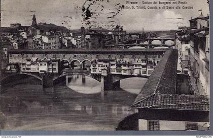 Italie - Firenze - Veduta dei Lungari col Ponti