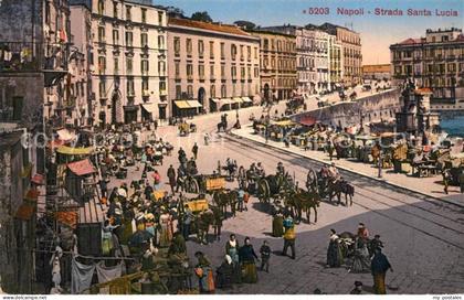 Napoli Neapel Strada Santa Lucia