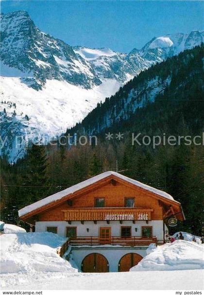 Rein Taufers Suedtirol Jausestation Saege