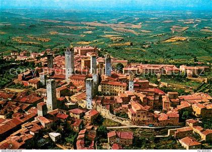 San Gimignano Toscana Fliegeraufnahme