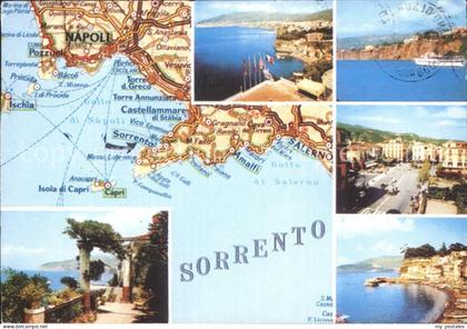 Sorrento Campania mit Landkarte