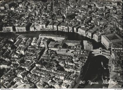 Venezia Venedig Venezia Fliegeraufnahme Ponte Rialto