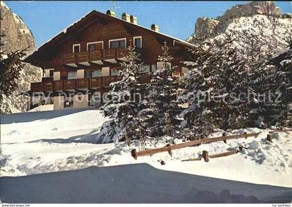 Wolkenstein Groeden Villa Anna Winterpanorama