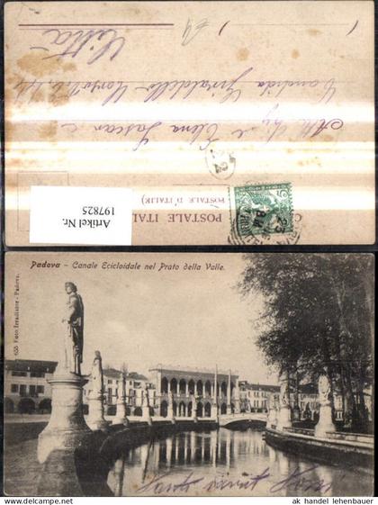 197825,Veneto Padova Padua Canale Ecicloidale nel Prato della Valle