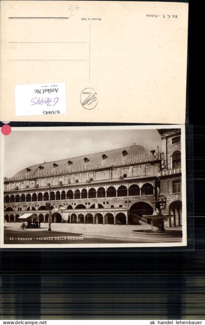 670445,Foto Ak Padova Padua Palazzo della Ragione Italy