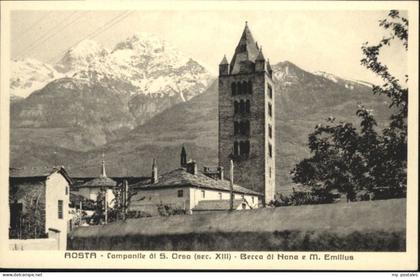 70870292 Aosta Aosta Campanile S Orso Becca Nana M Emilius * Aosta