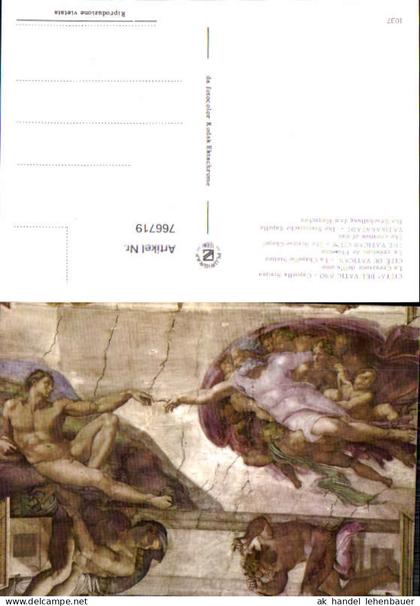 766719 Vatikanstadt Sixtinische Kapelle Die Erschaffung des Menschen Vatikanstadt Vatican City