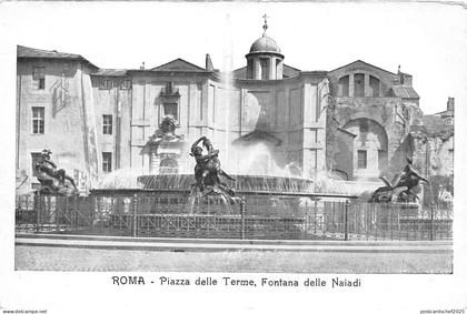 B93897 roma piazza delle terme fontana delle naiadi   italy