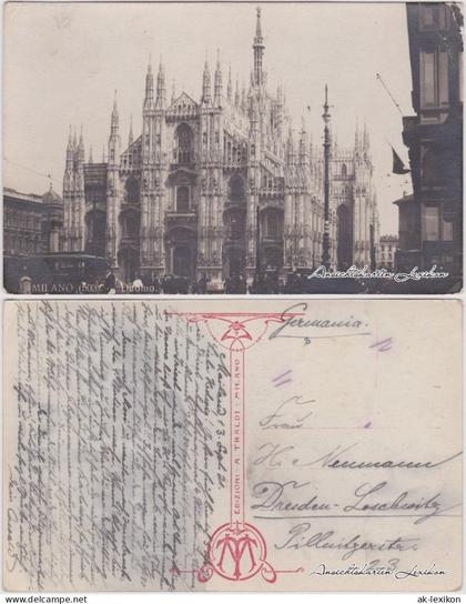 Cartoline Mailand Milano Duomo 1921