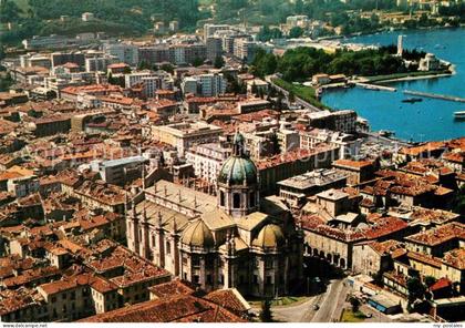 Como Lago di Como Fliegeraufnahme mit Dom und Lago di Como