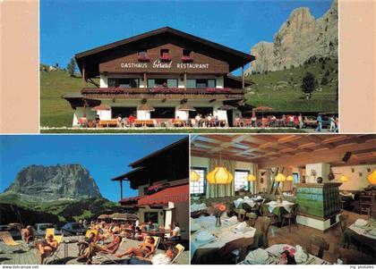 Groeden  St Ulrich-Groeden Suedtirol IT Gasthaus Gerard Restaurant Terrasse Gast