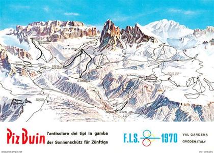 Groeden St Ulrich-Groeden Suedtirol IT uebersichtskarte Skigebiet Skiweltmeister